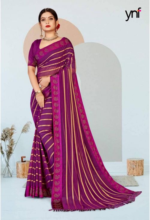 Deluxra Swarovski By Ynf Printed Saree Catalog